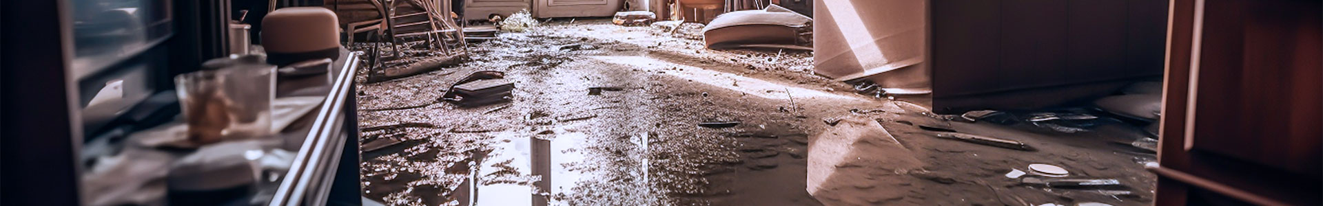 water damaged home